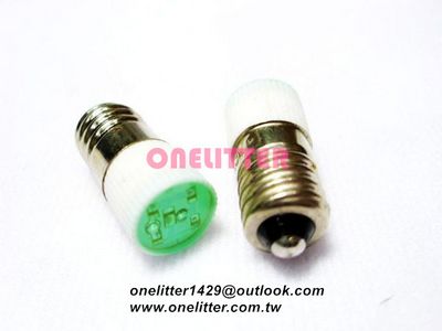 LED燈泡E10 6.3V綠色 GAD106G